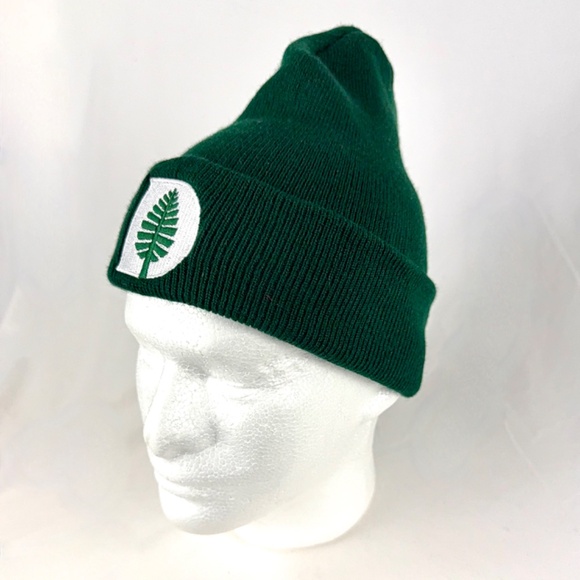 NWOT Dartmouth College D Pine Dk Green Stocking Hat Beanie OS Ski Cap Packable - Picture 9 of 9